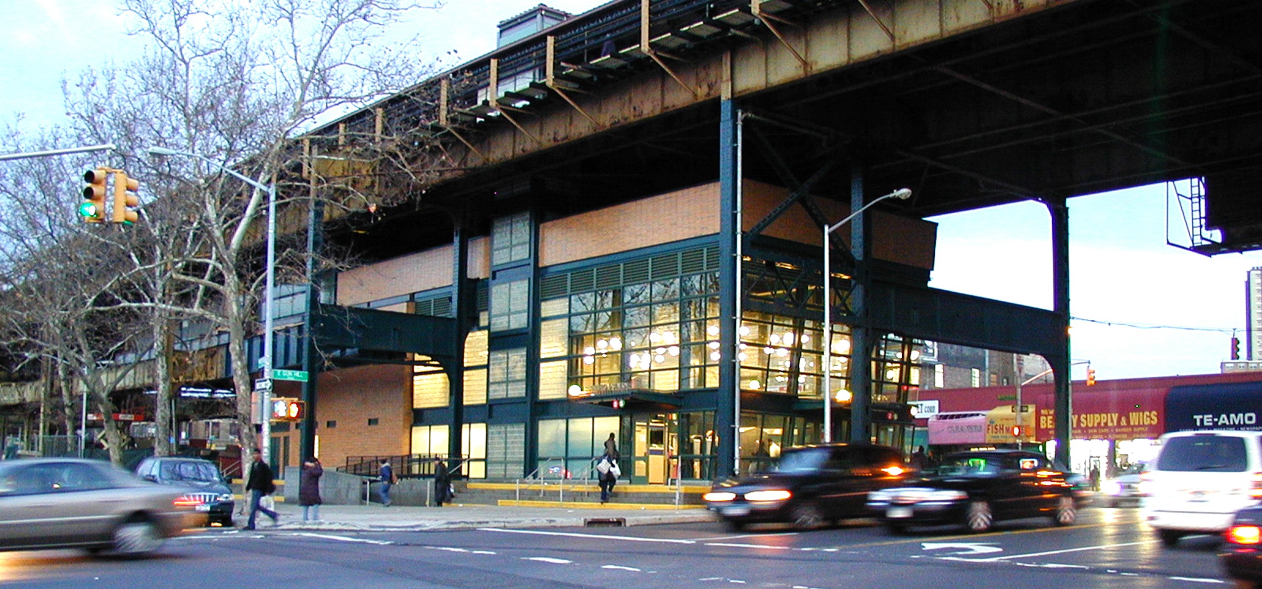 entryway and bus transfer area of station