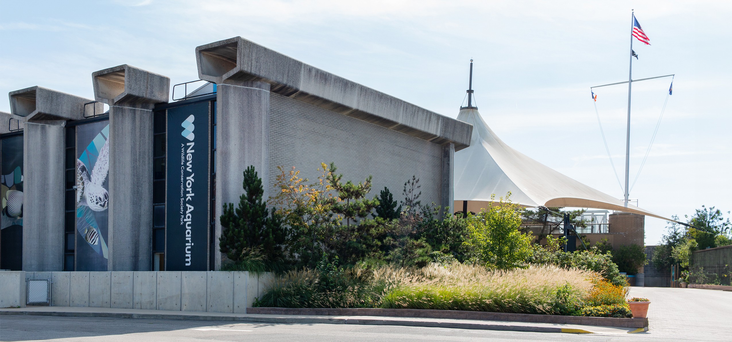 New York Aquarium restoration & resiliency exterior landscape design